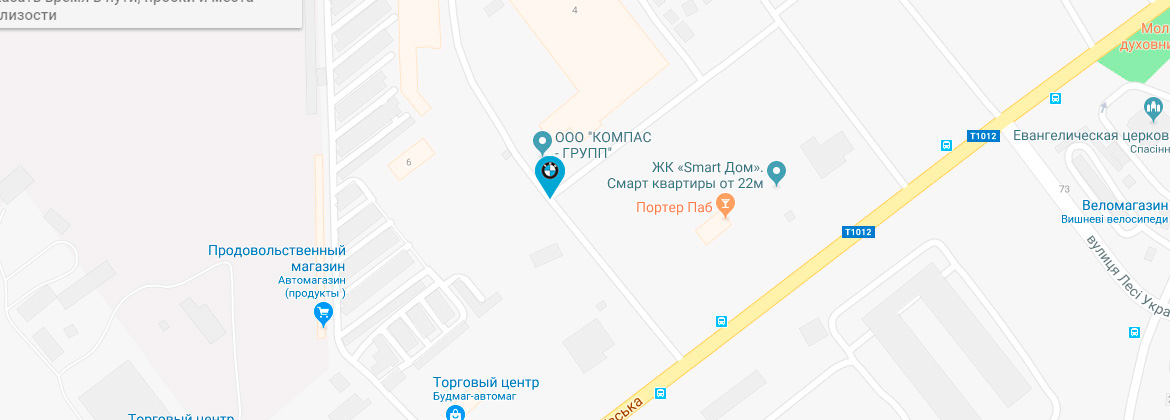 Карта проезда к СТО Germany Auto